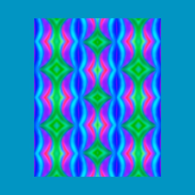 Colorful Wobbly Diamond Pattern by Amanda1775