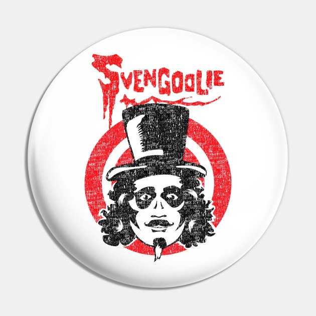 Vintage Distressed Svengoolie High Resolution Pin by Madrock Power