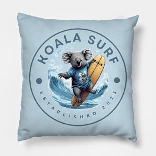 Koala Surf Funny Cute Design Pillow