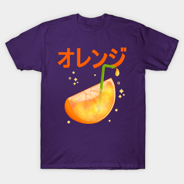 Kawaii Orange Juice - Orange Juice - T-Shirt