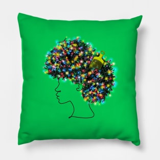 Afro lights Pillow