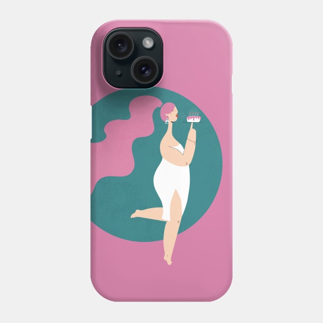 Bday girl Phone Case by damppstudio