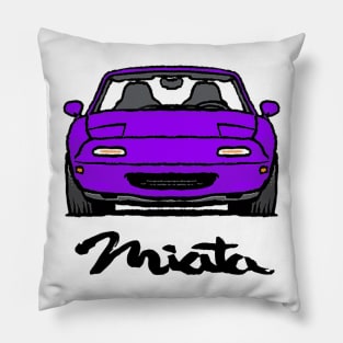 MX5 Miata NA Purple Pillow