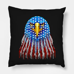 American Flag Eagle Pillow