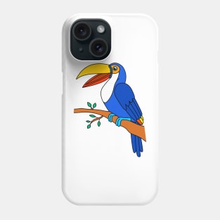 Cute Happy Flying Colorful Toucan Animal Phone Case