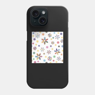 Colorful Snowflakes II Phone Case