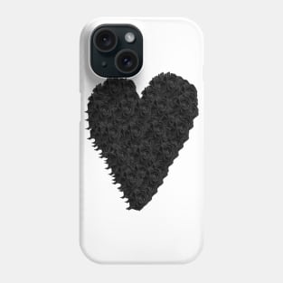 Black Rose Heart Phone Case