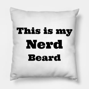 nerd beard Pillow