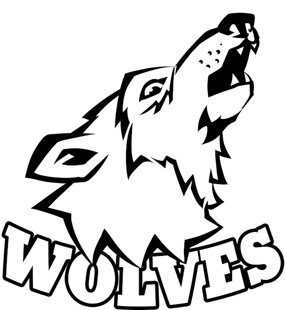 Wolves Mascot Kids T-Shirt by Generic Mascots