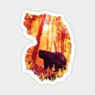 Evening Solace Bear Magnet