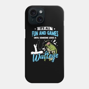 Walleye Fishing Yellow Pickerel Fisher Gift Phone Case