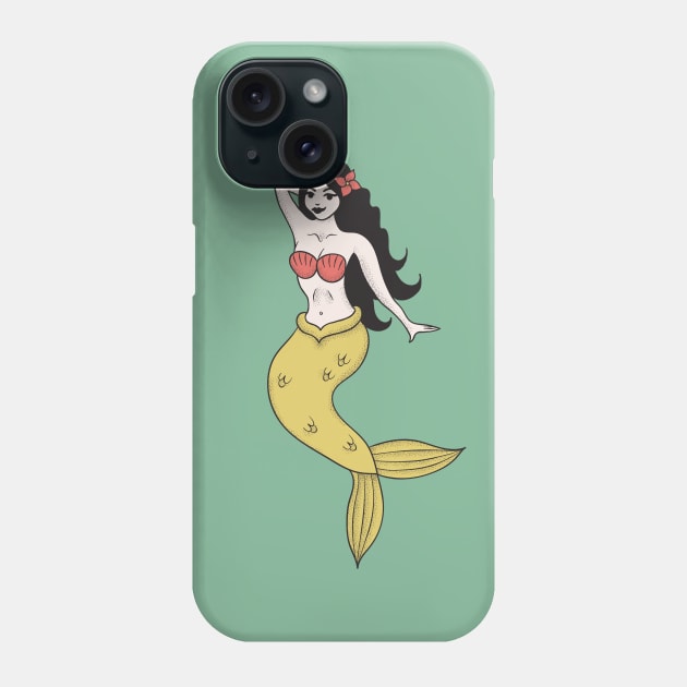 Tattoo Style Mermaid | Mermaid Lover Phone Case by Tamara Lance