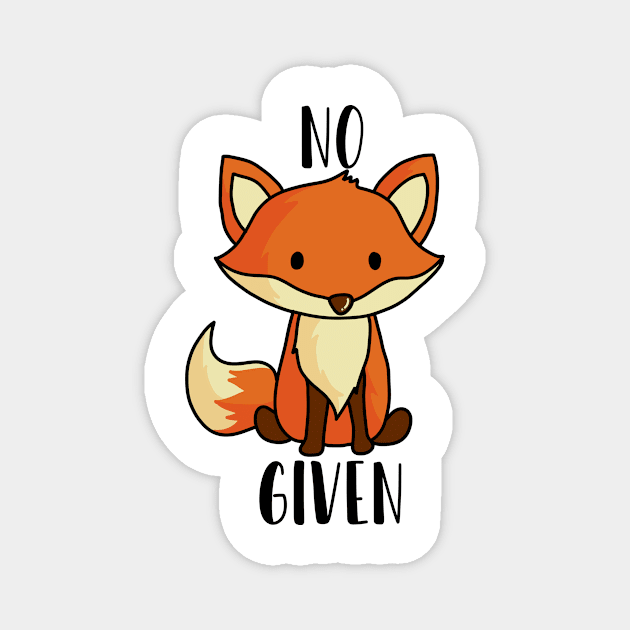 No fox given Magnet by medimidoodles