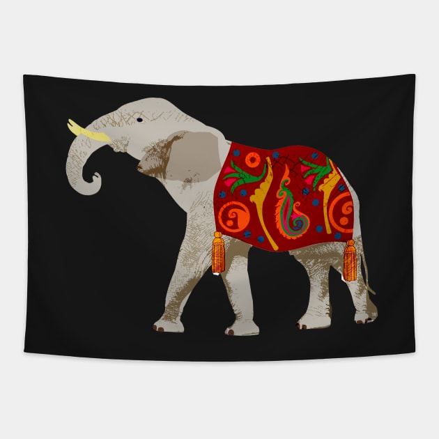 Elephant Tapestry by evisionarts