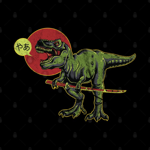 Retro Japanese T-Rex Said "Hi" by vintage-corner