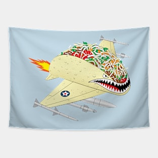 Taco Fighter Jet Tapestry