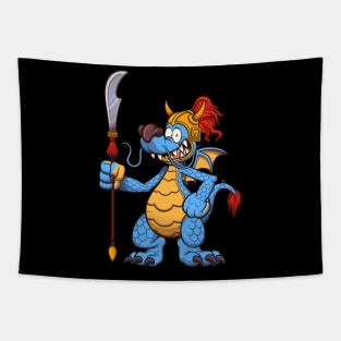 Chinese Dragon Warrior Tapestry