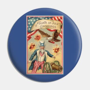 Vintage 4th of July Pin