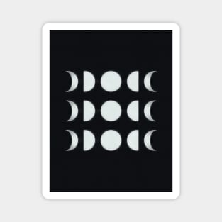 Moon Phases Symmetry Magnet