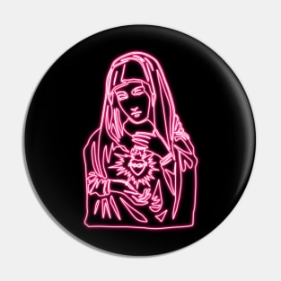 Pink Neon - Immaculate Heart of Mary Pin