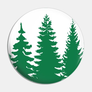 Forest silhouette Pin