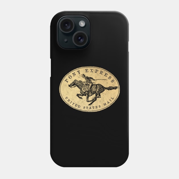 Vintage USPS Pony Express 2 by Buck Tee Phone Case by Buck Tee
