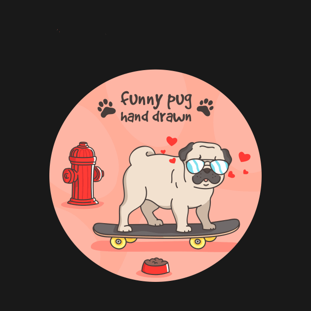 Funny Pug by  El-Aal