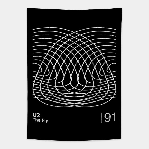 The Fly / Minimalist Graphic Artwork Design Tapestry by saudade