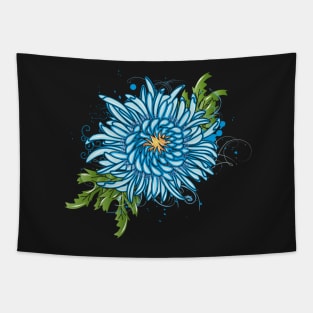 Blue chrysanthemum Tapestry