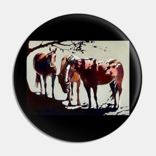 horse group Pin