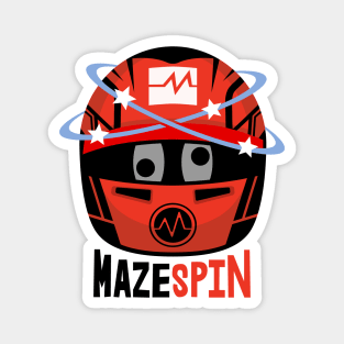 Mazespin Funny F1 Cartoon Design Magnet