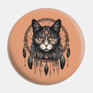 Dreamcatcher Cat Pin