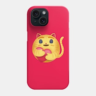 Kitty Love Emoji Phone Case