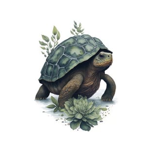 Galapagos Tortoise Watercolor T-Shirt