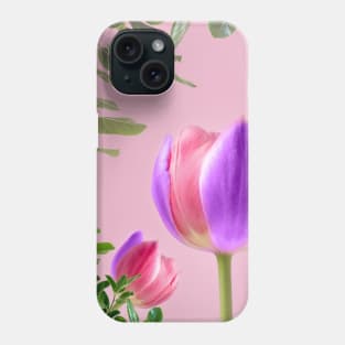 Tulip with purple color leaves Phone Case