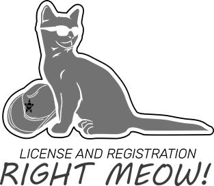 HIGHWAY PATROL: Right Meow Magnet