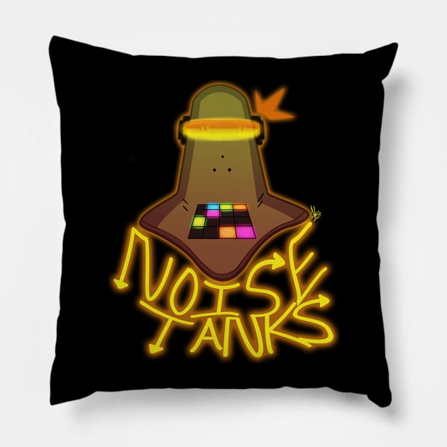 Noise Tanks Pillow by Taibatk5