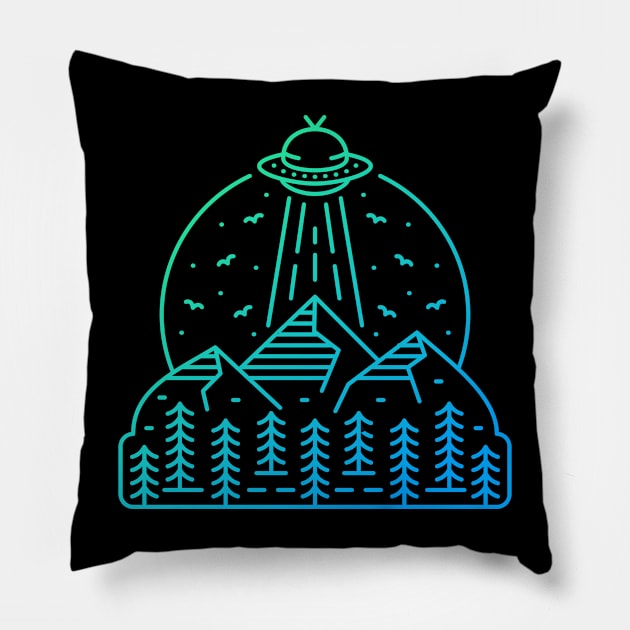 Ufo Invasion Pillow by VEKTORKITA