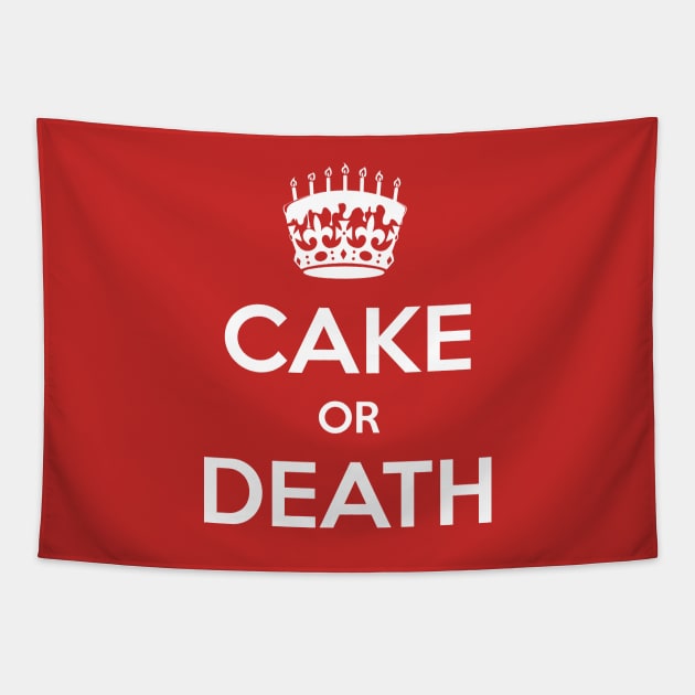 Cake Or Death Tapestry by Uri_the_Red