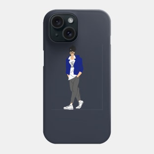 Cool boy with glasses Phone Case