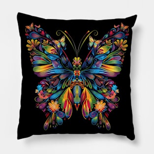 Butterfly Insect Pop Art Pillow