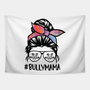 American bully mom messy bun Tapestry