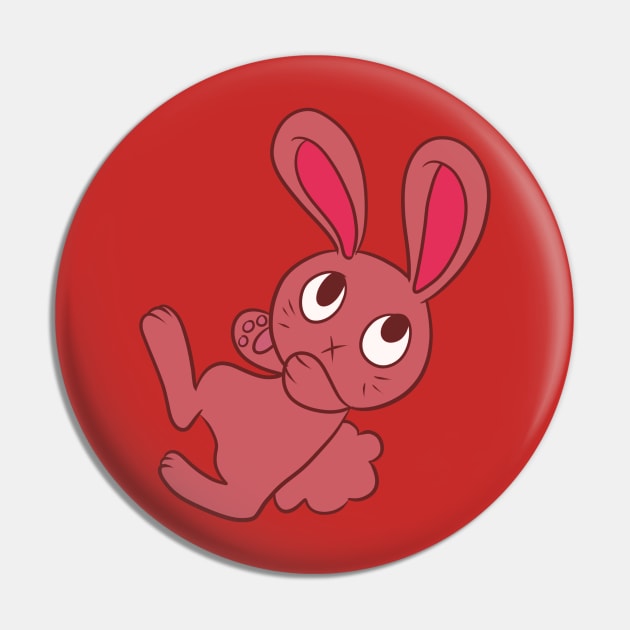 Cute Brown Bunny Pin by saradaboru