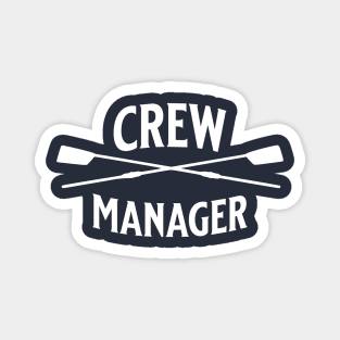 Crew Rowing Manager Sculling Vintage Crossed Oars Magnet