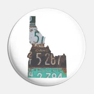 Vintage Idaho License Plates Pin