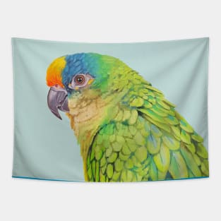 Amazon Parrot bird painting Tapestry