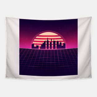 Midnight Sky-Synthwave Tapestry