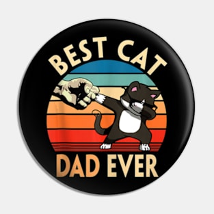 Best Cat Dad Ever Cat Dad Father Vintage Yx Pin