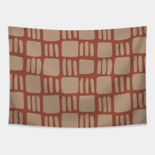 Abstract squares - neutral Tapestry