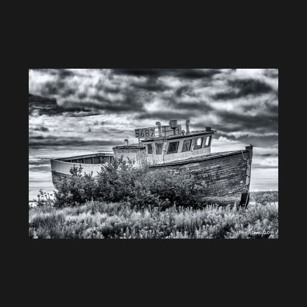 Old Fishing Boat in the Fishing Village of, Marie Joseph, Nova Scotia by kenmo